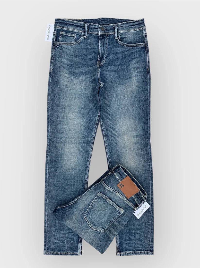 Men's Slim Fit Vintage Medium Blue Jean