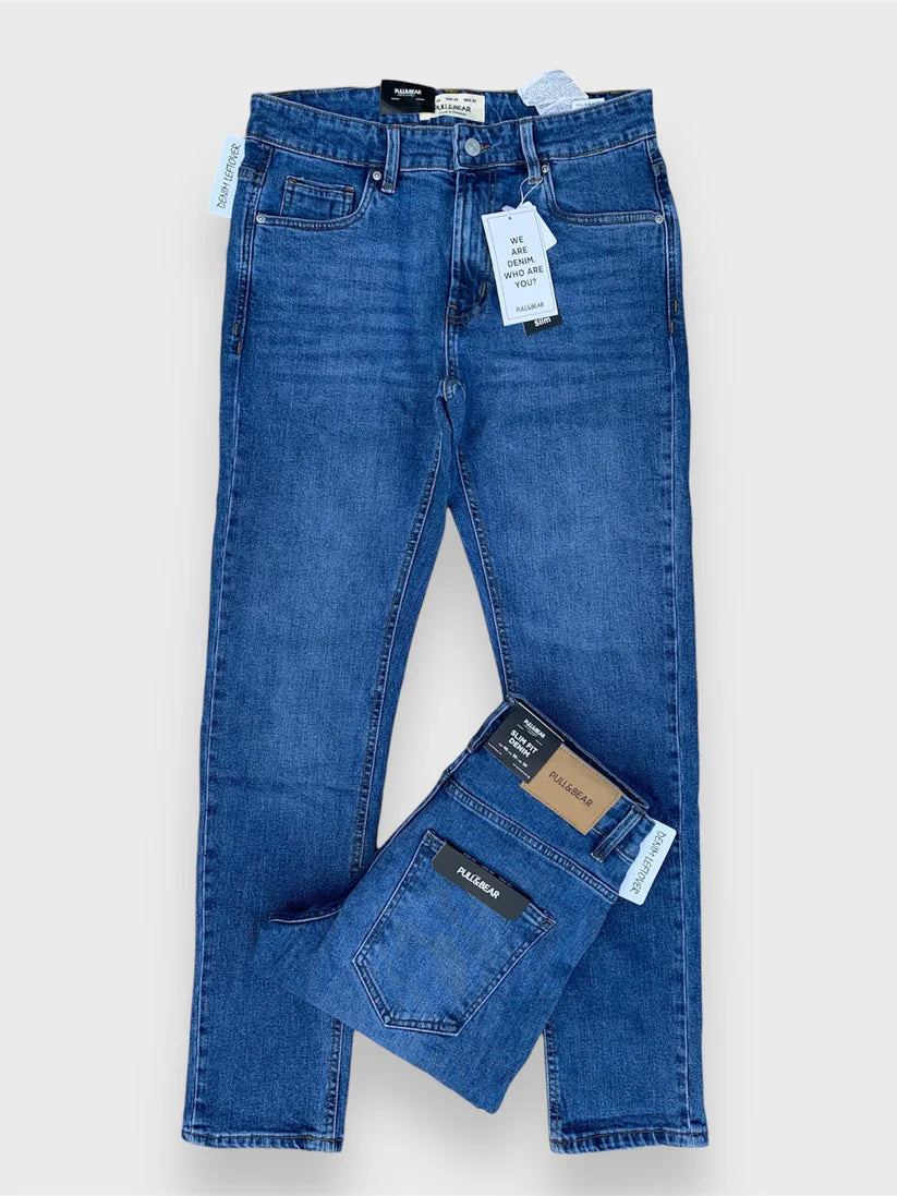 Men's Skinny Fit Light Medium Blue Jean